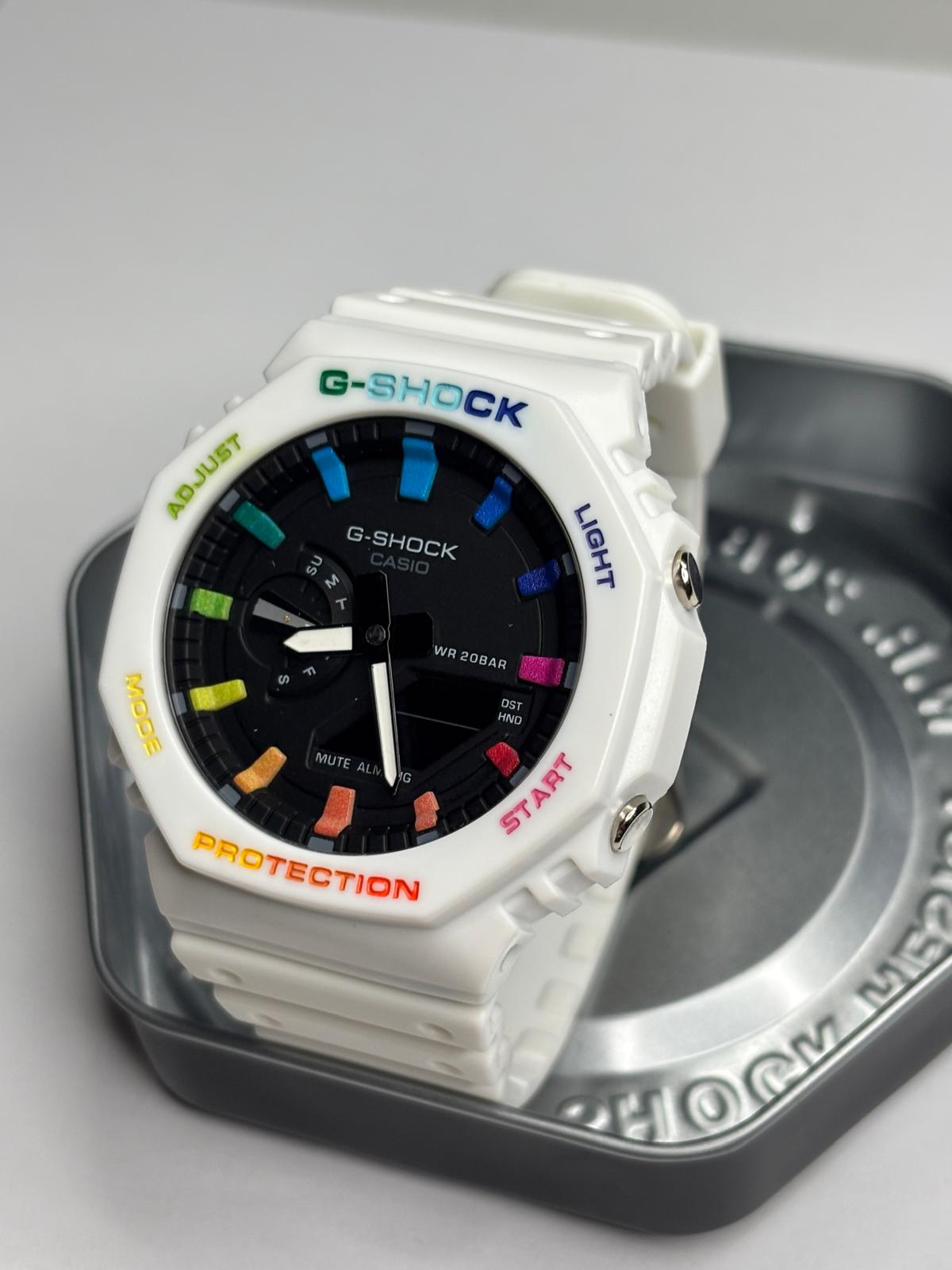 Mod G-Shock GA-2100 – Rainbow Pulse Edition